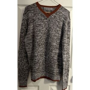 Scott James Sweater Men's Small Cashmere Wool‎ Blend V-Neck Pullover Soft